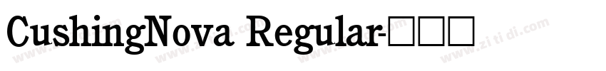 CushingNova Regular字体转换